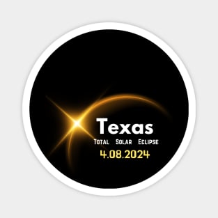 2024 Solar Eclipse Texas USA Totality Magnet